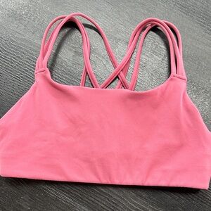 Athleta Pink Strappy Sports Bra